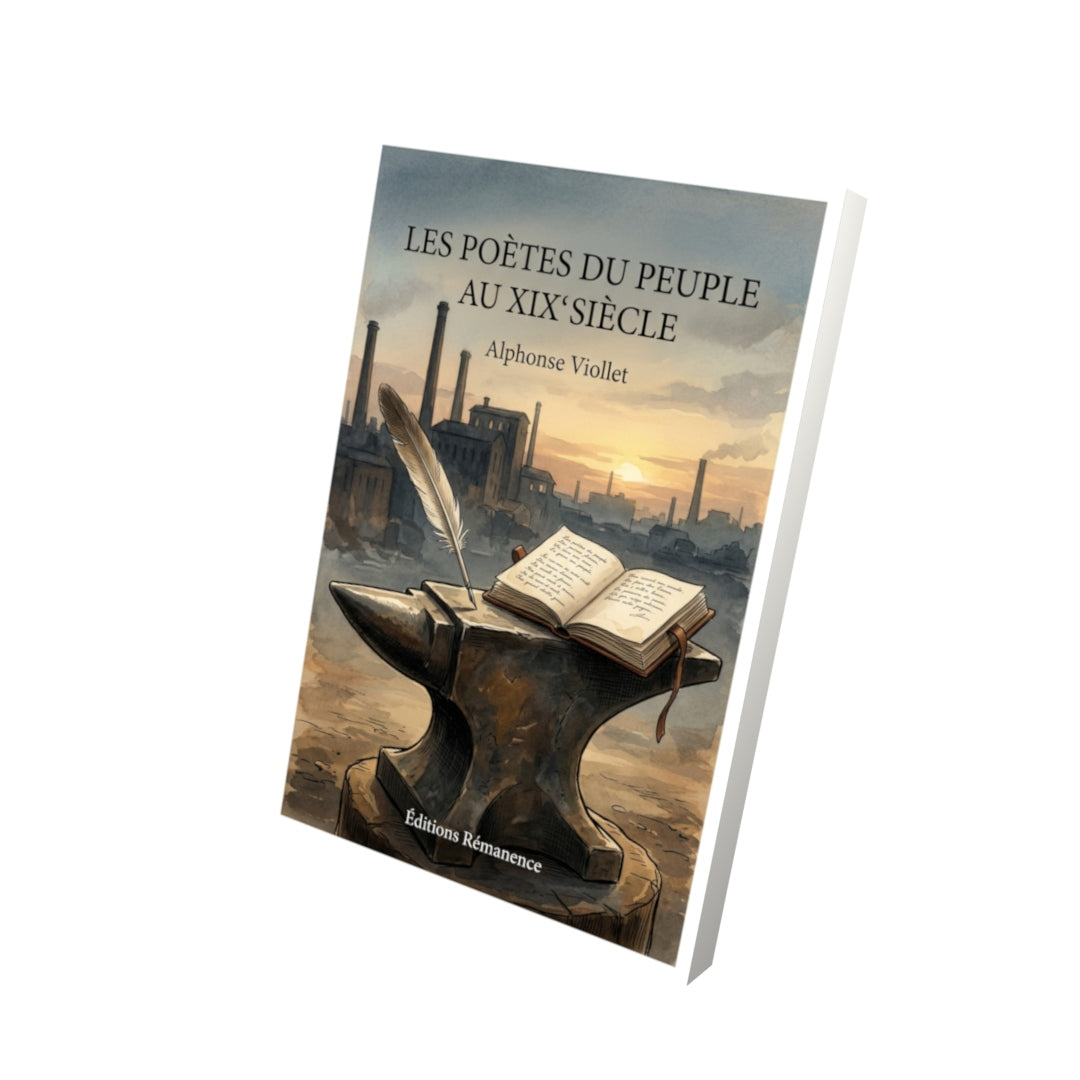 Livre Les poètes du peuple au XIX siècle par Alphonse Viollet - Vue 3D - Editions Remanence