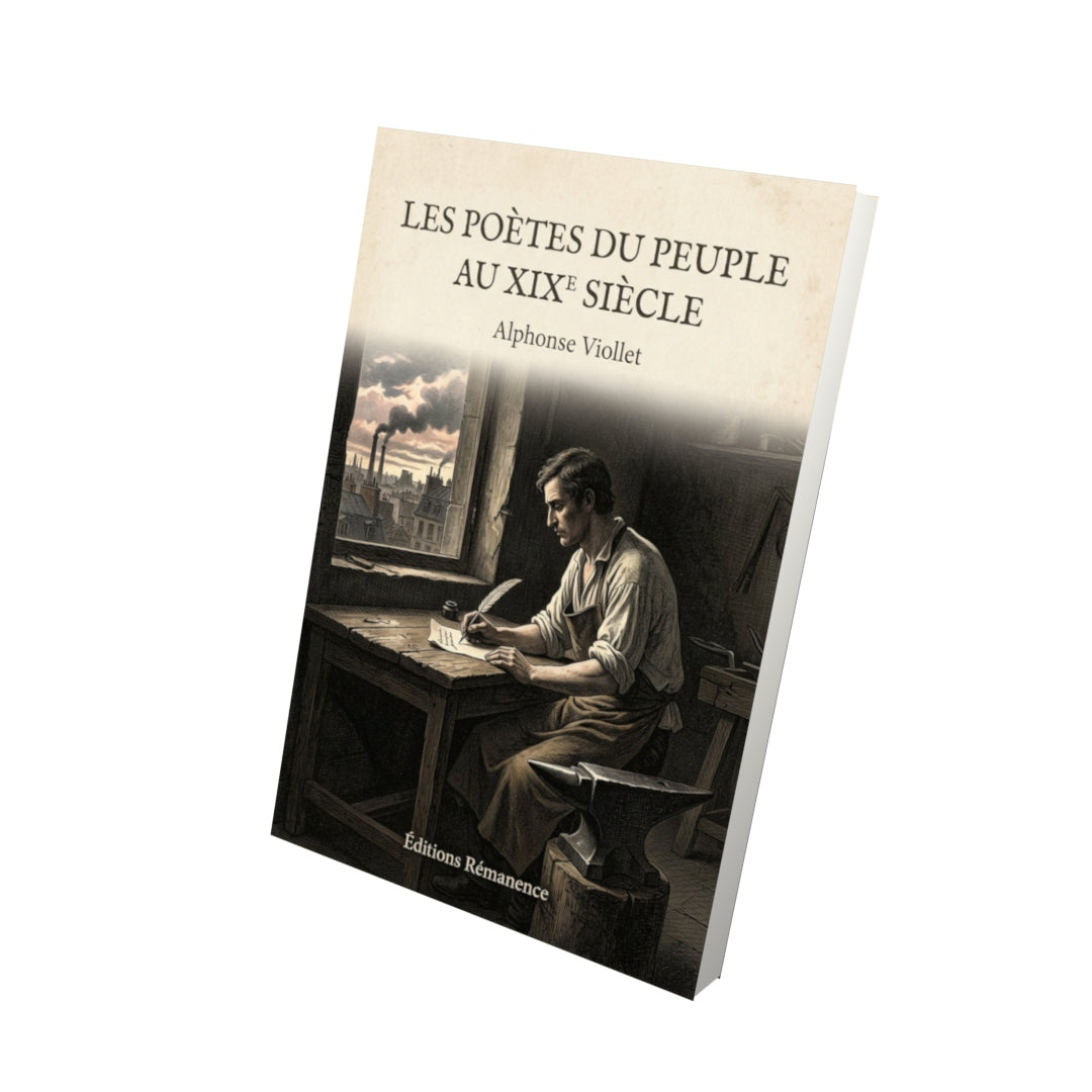 Livre Les poètes du peuple au XIXe siècle - Alphonse Viollet - Vue 3D - Editions Remanence