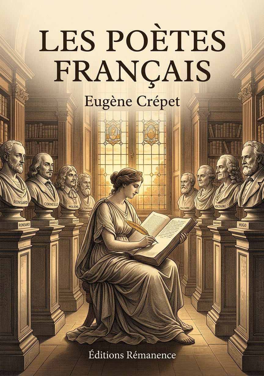 Livre Les Poètes français par Eugène Crépet - Couverture - Editions Remanence