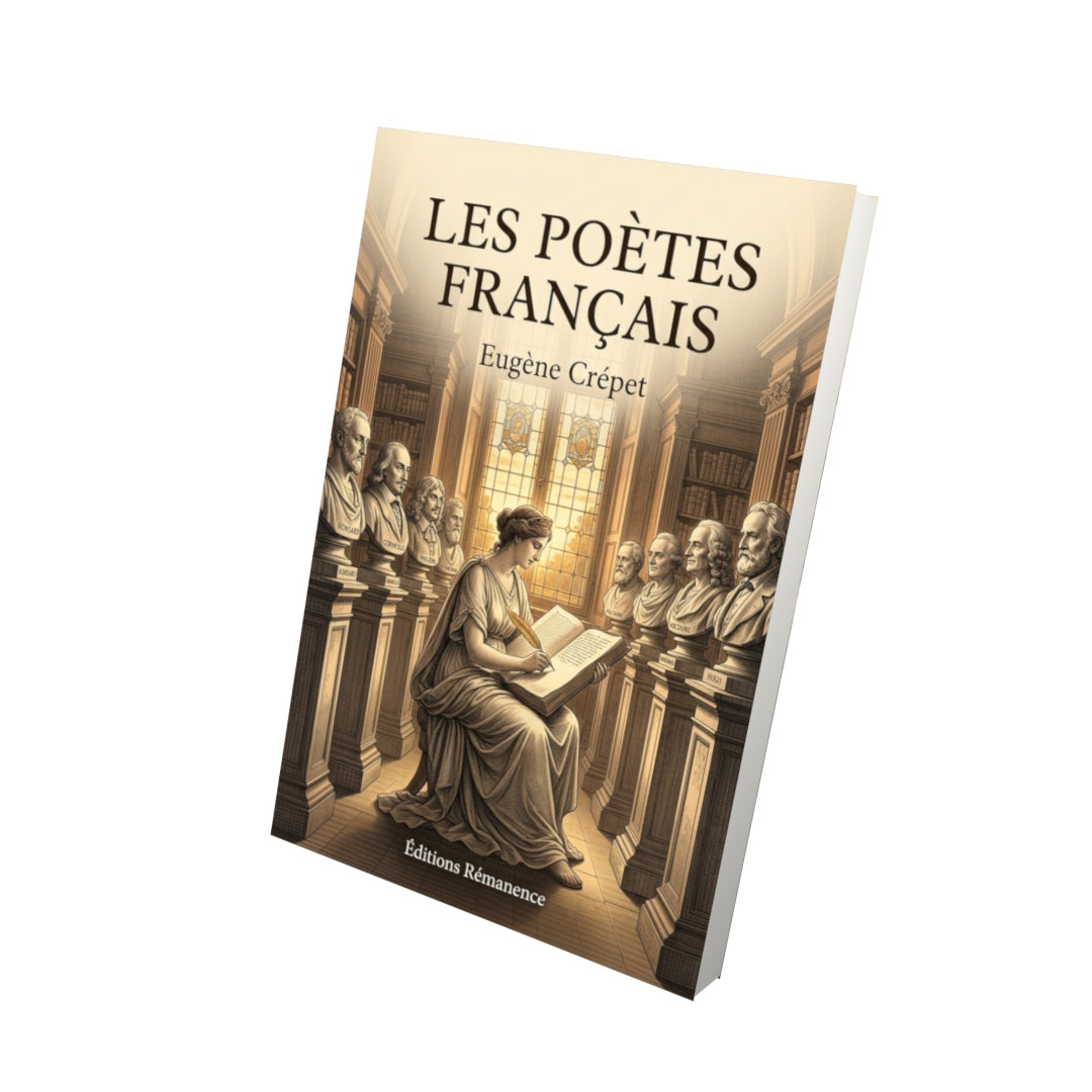 Livre Les Poètes français par Eugène Crépet - Vue 3D - Editions Remanence
