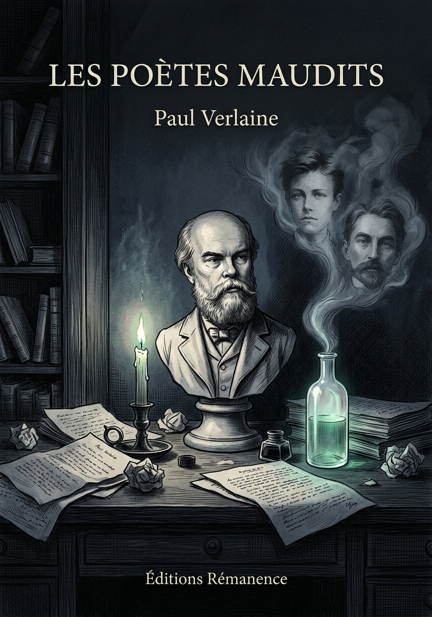 Livre Les Poètes maudits par Paul Verlaine - Couverture - Editions Remanence