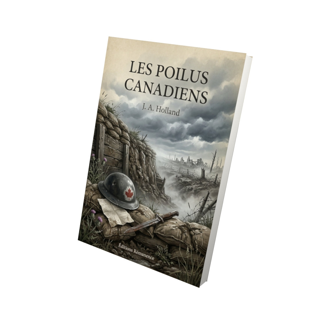 Livre Les poilus canadiens - J. A. Holland - Vue 3D - Editions Remanence