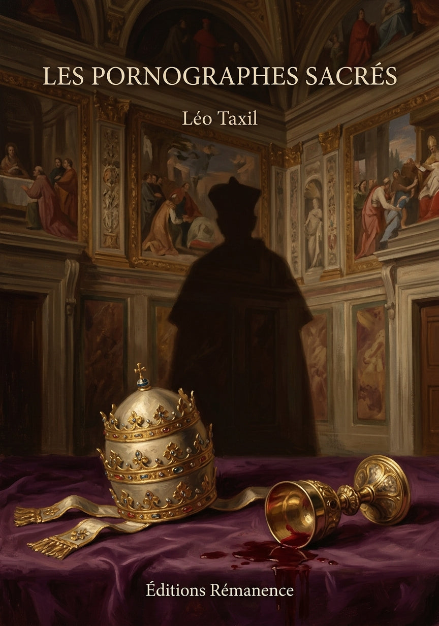 Livre Les Pornographes sacrés par Léo Taxil - Couverture - Editions Remanence
