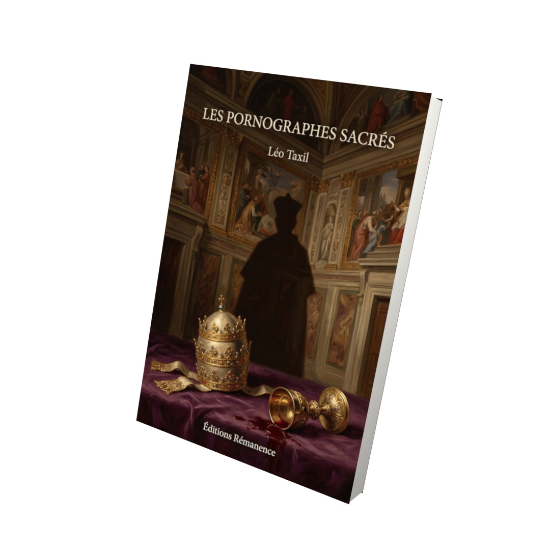Livre Les Pornographes sacrés par Léo Taxil - Vue 3D - Editions Remanence