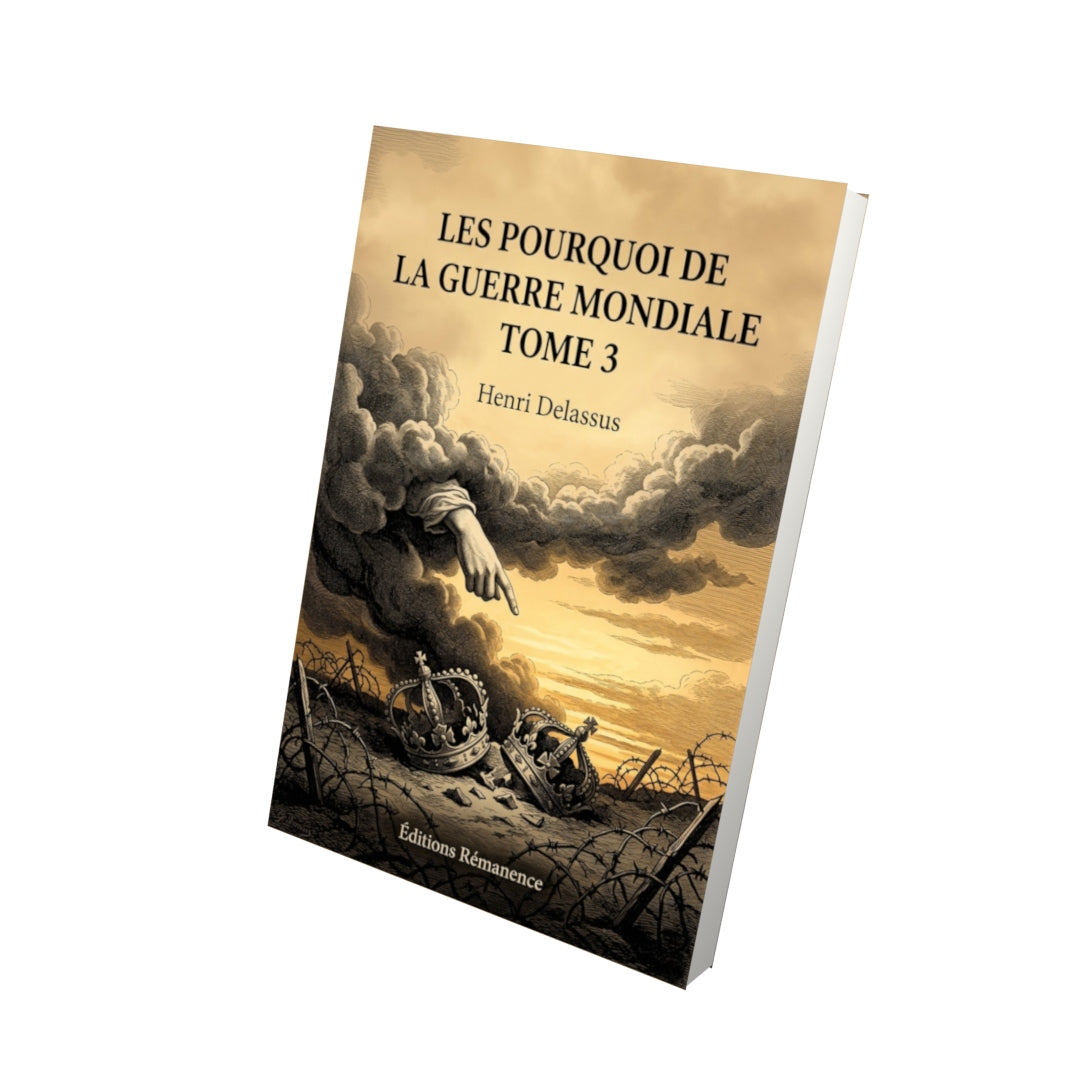 Livre Les pourquoi de la guerre mondiale Tome 3 - Henri Delassus - Vue 3D - Editions Remanence