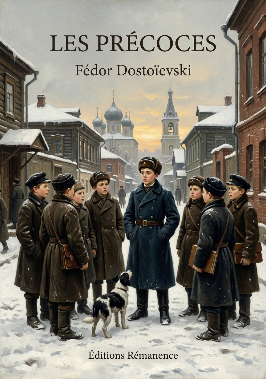 Livre Les Précoces par Fédor Dostoïevski - Couverture - Editions Remanence