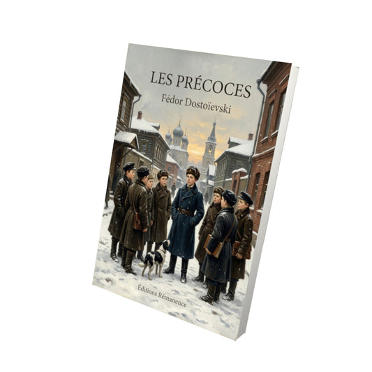 Livre Les Précoces par Fédor Dostoïevski - Vue 3D - Editions Remanence