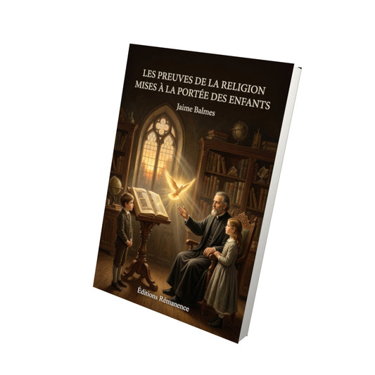 Livre Les preuves de la religion mises à la portée des enfants - Jaime Balmes - Vue 3D - Editions Remanence