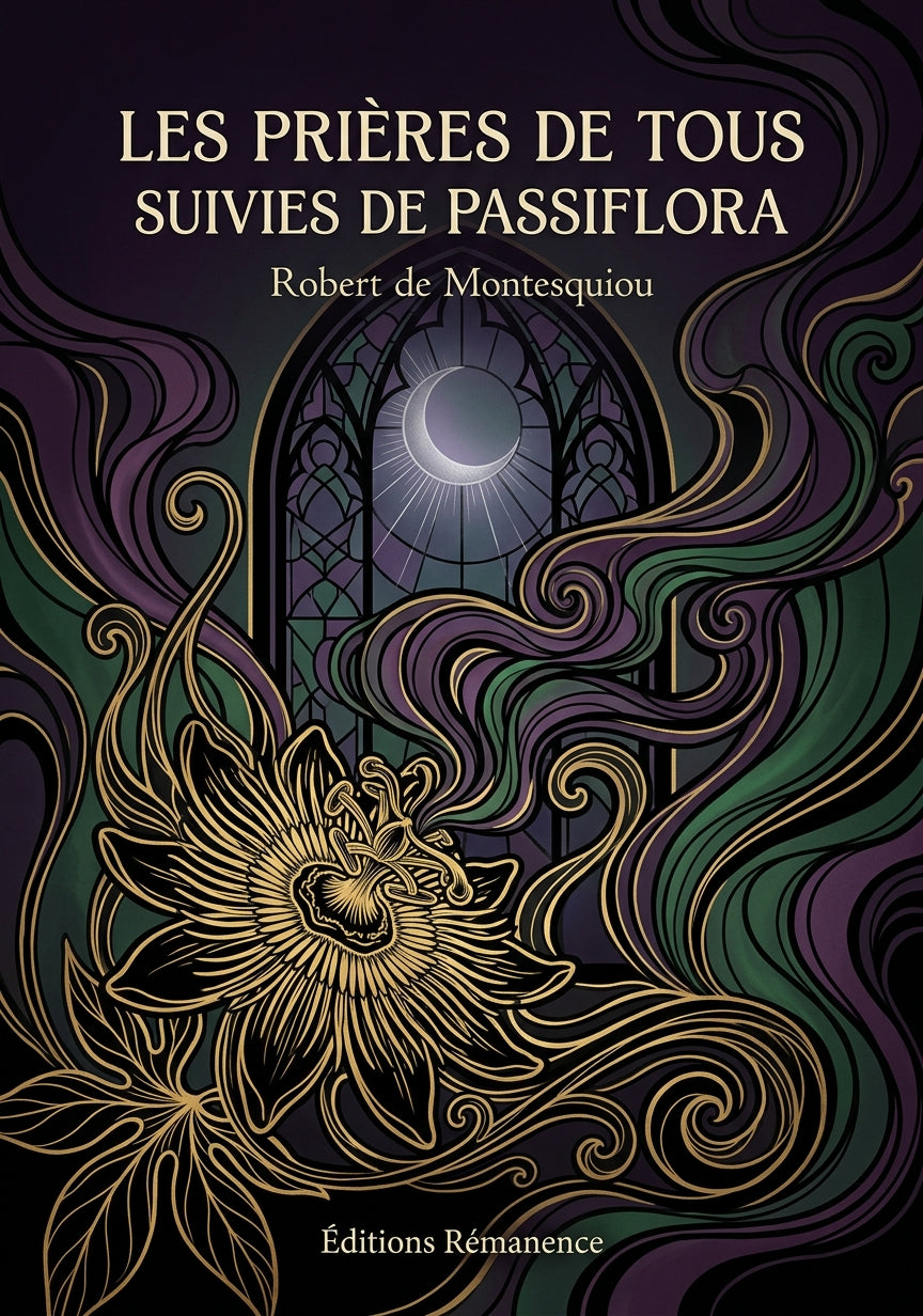 Livre Les Prières de tous suivies de Passiflora par Robert de Montesquiou - Couverture - Editions Remanence