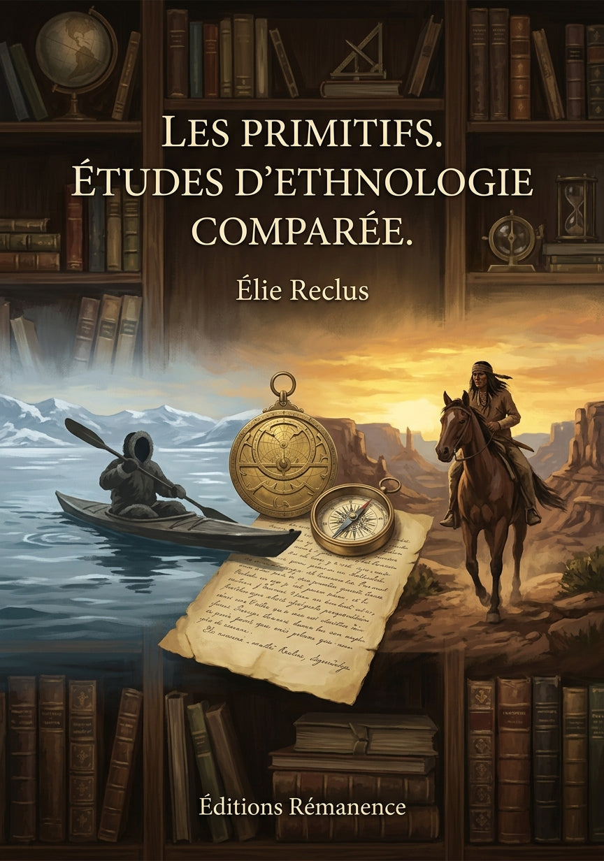 Livre Les Primitifs. Études d’ethnologie comparée. par Élie Reclus - Couverture - Editions Remanence