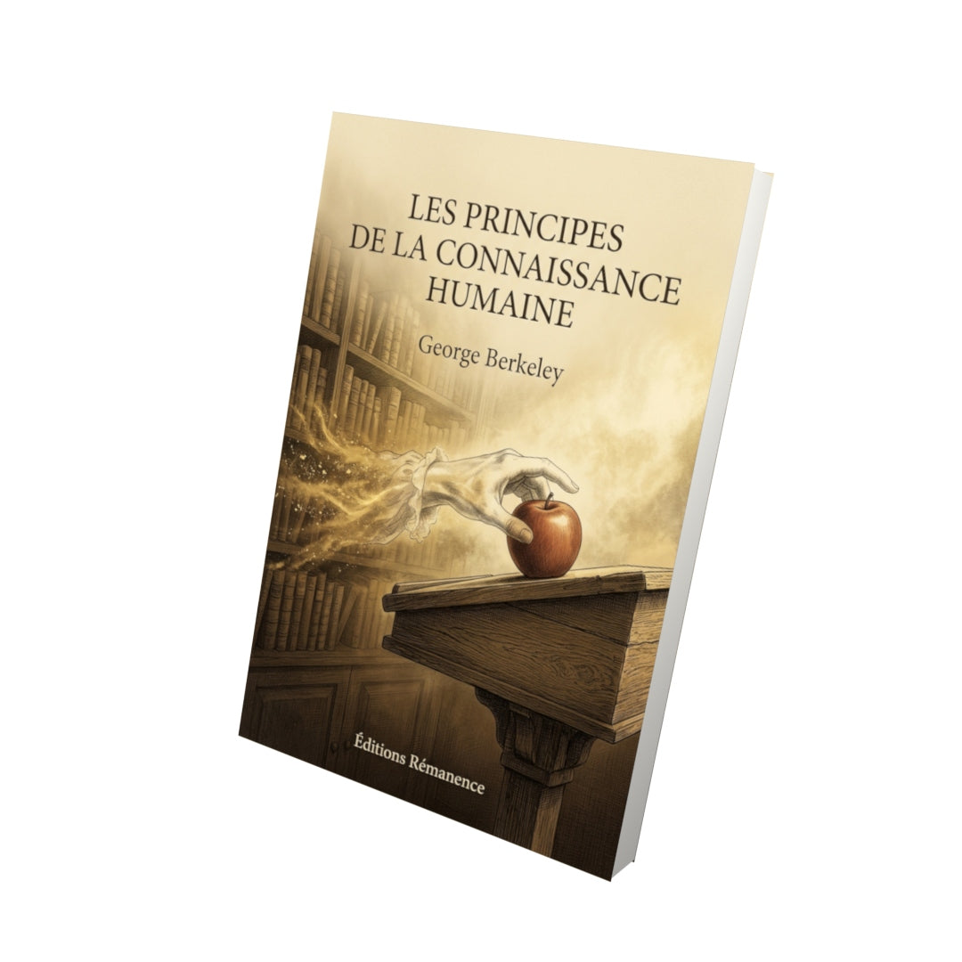 Livre Les Principes de la connaissance humaine par George Berkeley - Vue 3D - Editions Remanence