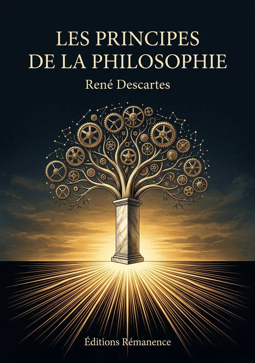 Livre Les Principes de la philosophie par René Descartes - Couverture - Editions Remanence