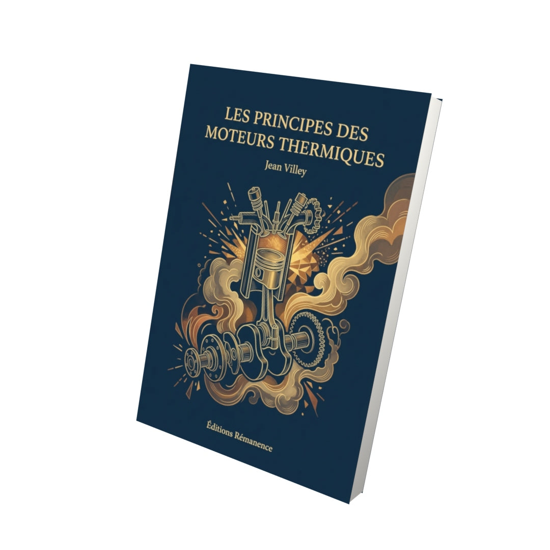 Livre Les Principes des moteurs thermiques par Jean Villey - Vue 3D - Editions Remanence