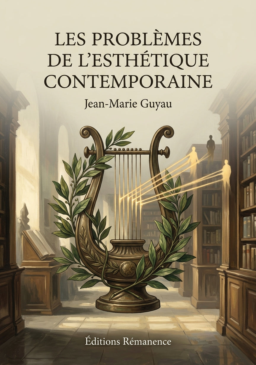 Livre Les Problèmes de l’esthétique contemporaine par Jean-Marie Guyau - Couverture - Editions Remanence