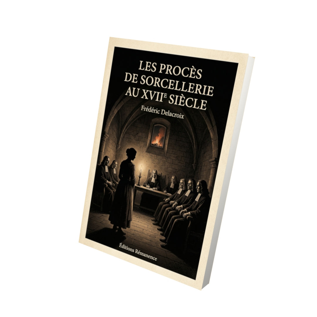 Livre Les Procès de sorcellerie au XVIIe siècle par Frédéric Delacroix - Vue 3D - Editions Remanence