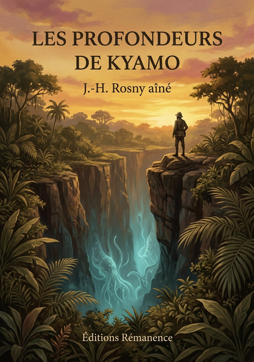 Livre Les Profondeurs de Kyamo par J.-H. Rosny aîné - Couverture - Editions Remanence