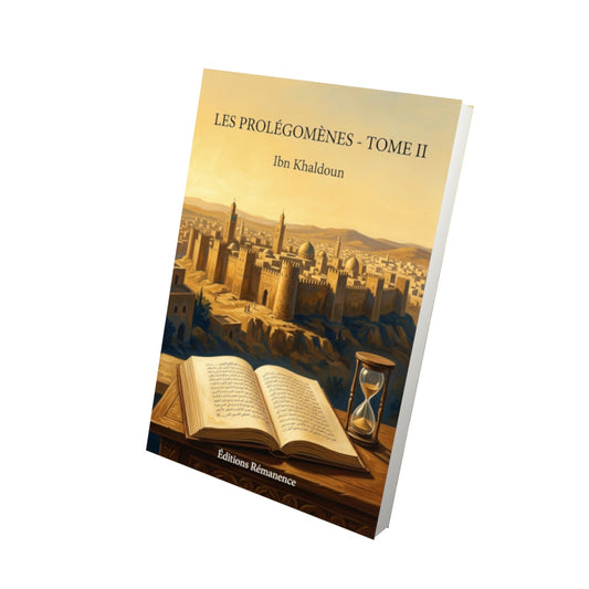 Livre Les Prolégomènes - Tome II par Ibn Khaldoun - Vue 3D - Editions Remanence