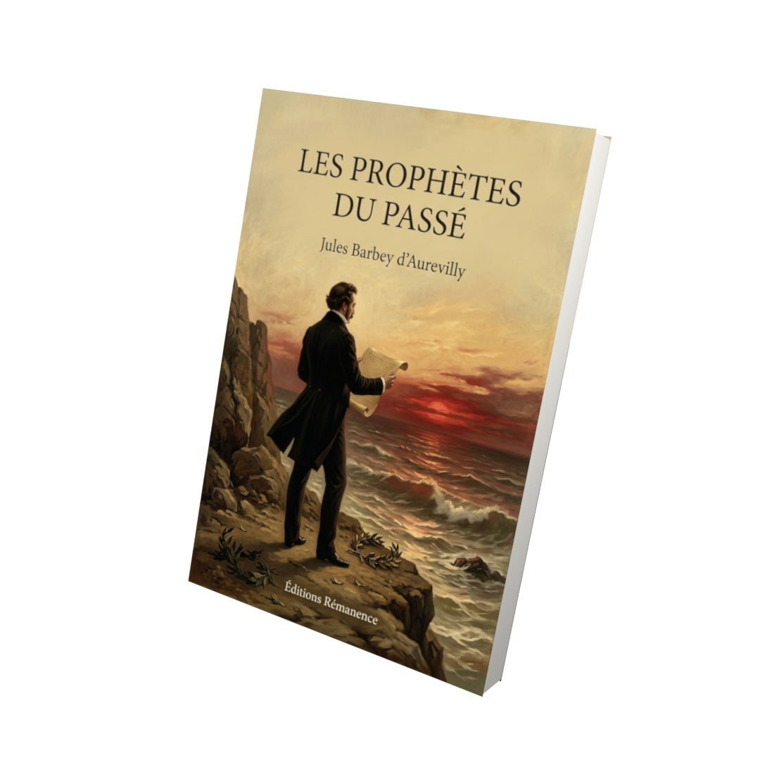 Livre Les Prophètes du passé par Jules Barbey d’Aurevilly - Vue 3D - Editions Remanence