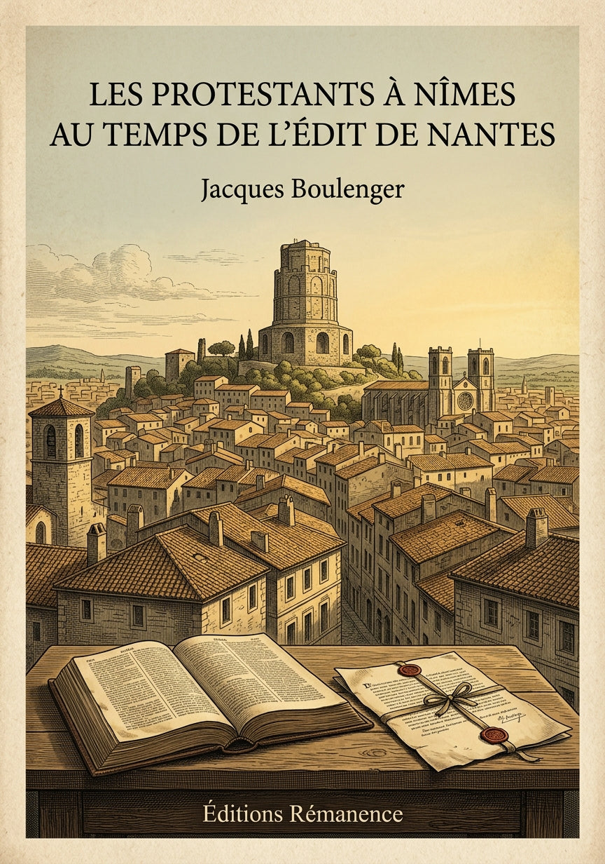 Les protestants à Nîmes au temps de l'Édit de Nantes - Jacques Boulenger (Couverture)