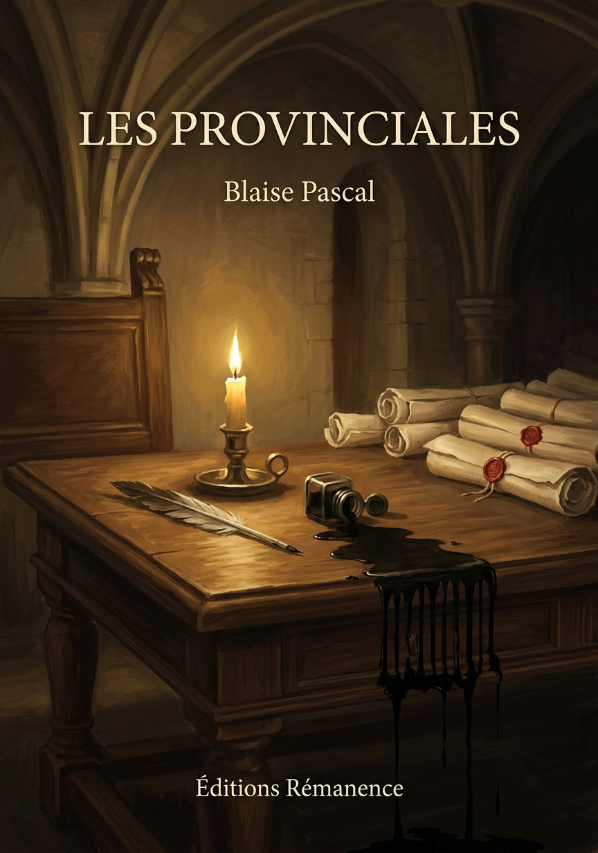 Livre Les Provinciales par Blaise Pascal - Couverture - Editions Remanence