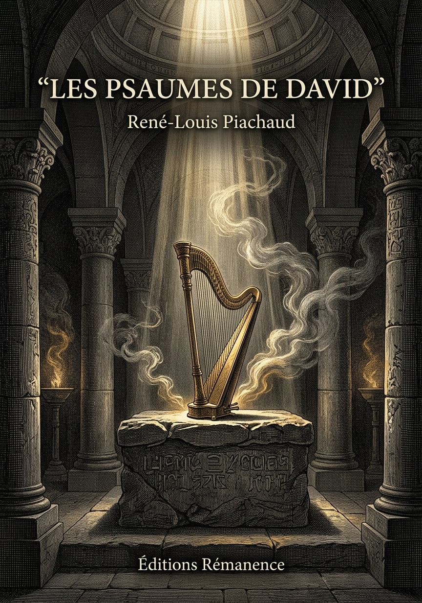 Livre Les psaumes de David par René-Louis Piachaud - Couverture - Editions Remanence