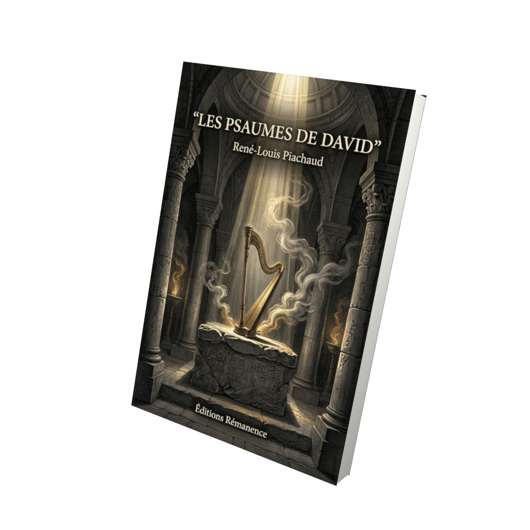 Livre Les psaumes de David par René-Louis Piachaud - Vue 3D - Editions Remanence