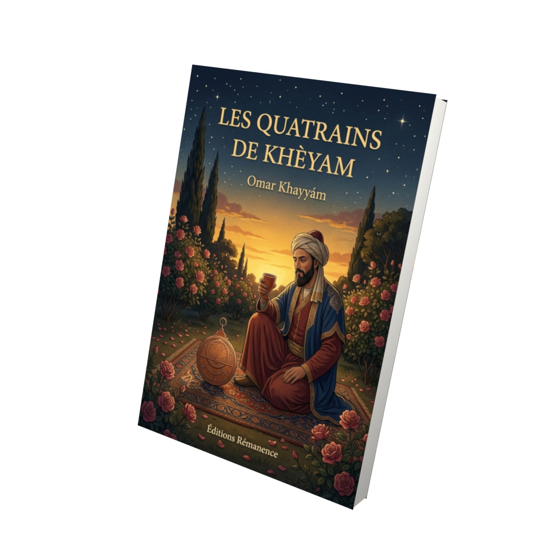 Livre Les Quatrains de Khèyam par Omar Khayyám - Vue 3D - Editions Remanence
