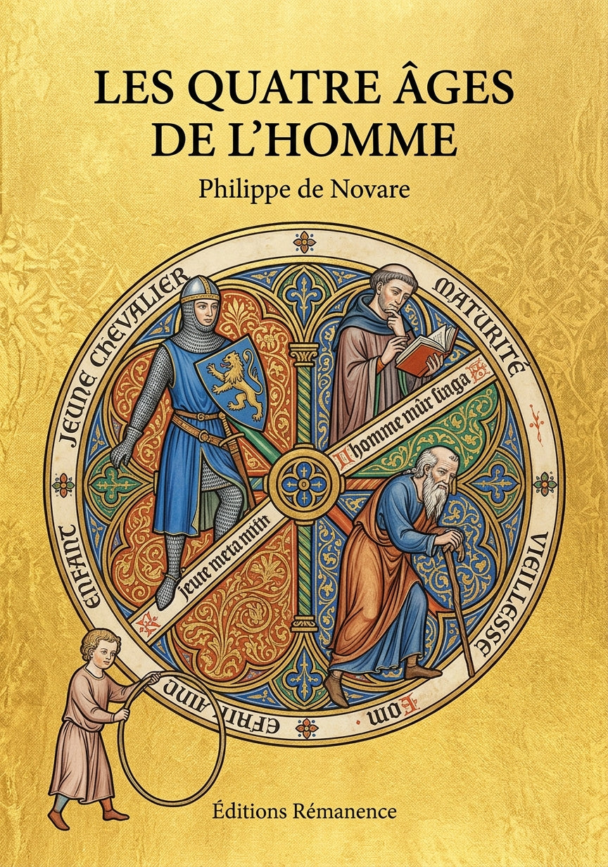 Livre Les Quatre âges de l’homme par Philippe de Novare - Couverture - Editions Remanence