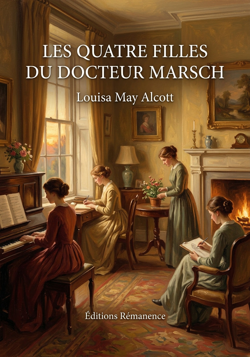 Livre Les Quatre Filles du docteur Marsch par Louisa May Alcott - Couverture - Editions Remanence