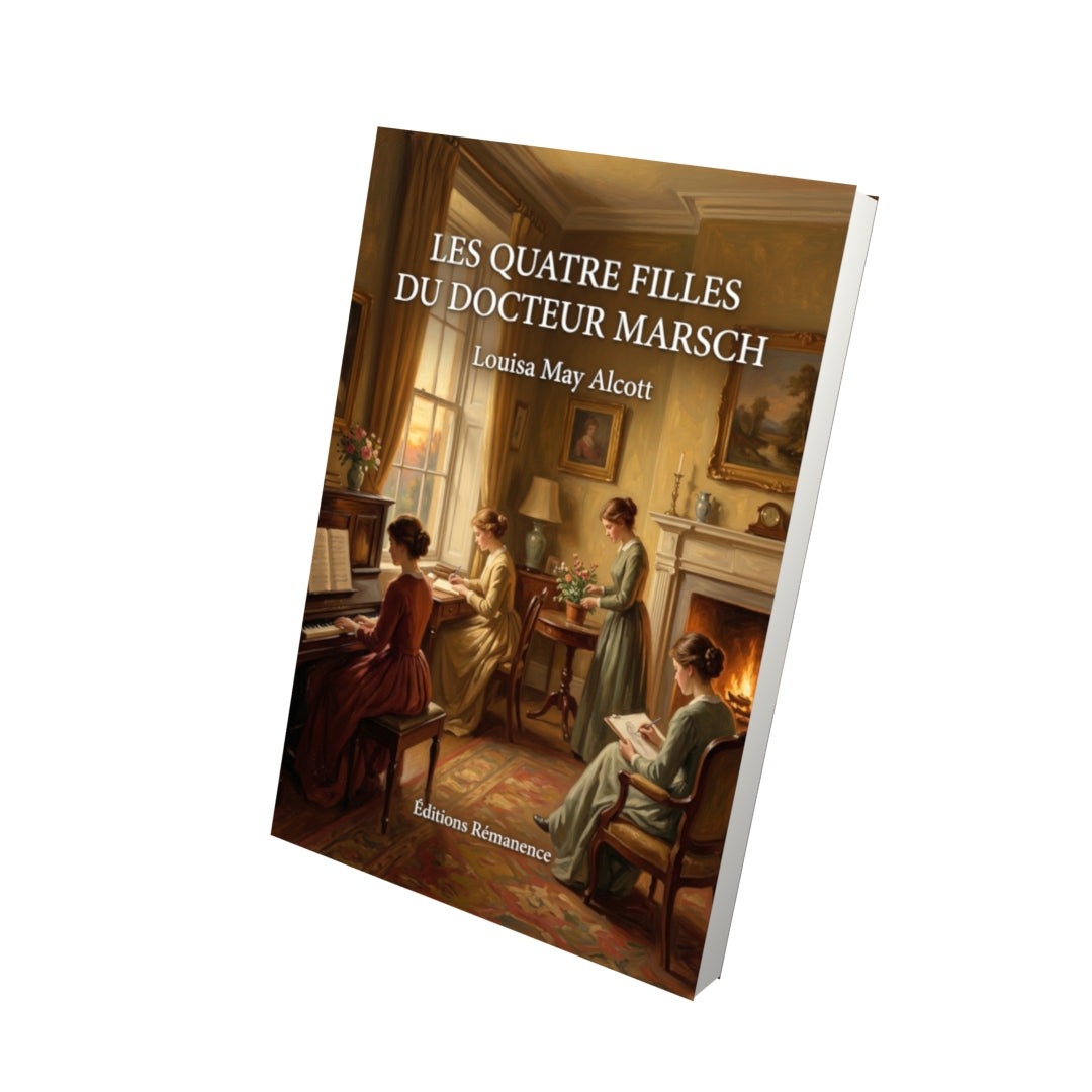 Livre Les Quatre Filles du docteur Marsch par Louisa May Alcott - Vue 3D - Editions Remanence