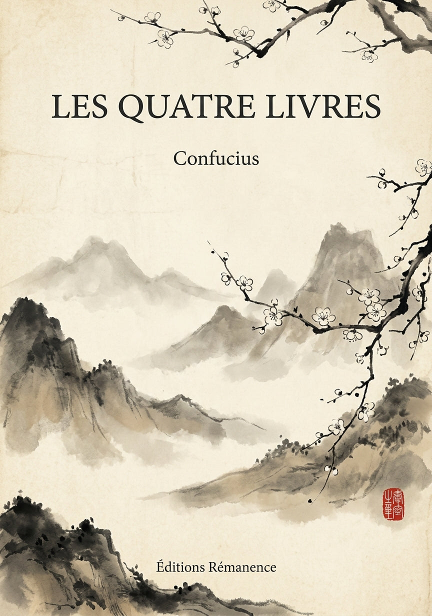 Livre Les Quatre Livres par Confucius - Couverture - Editions Remanence