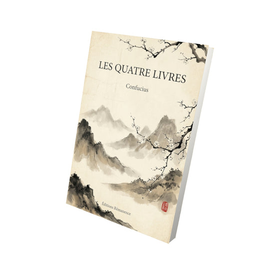 Livre Les Quatre Livres par Confucius - Vue 3D - Editions Remanence