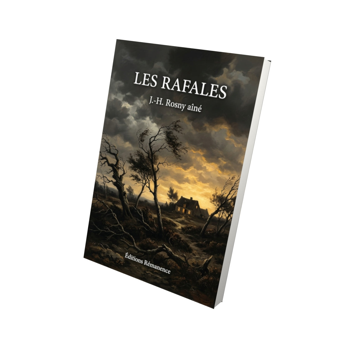 Livre Les Rafales par J.-H. Rosny aîné - Vue 3D - Editions Remanence