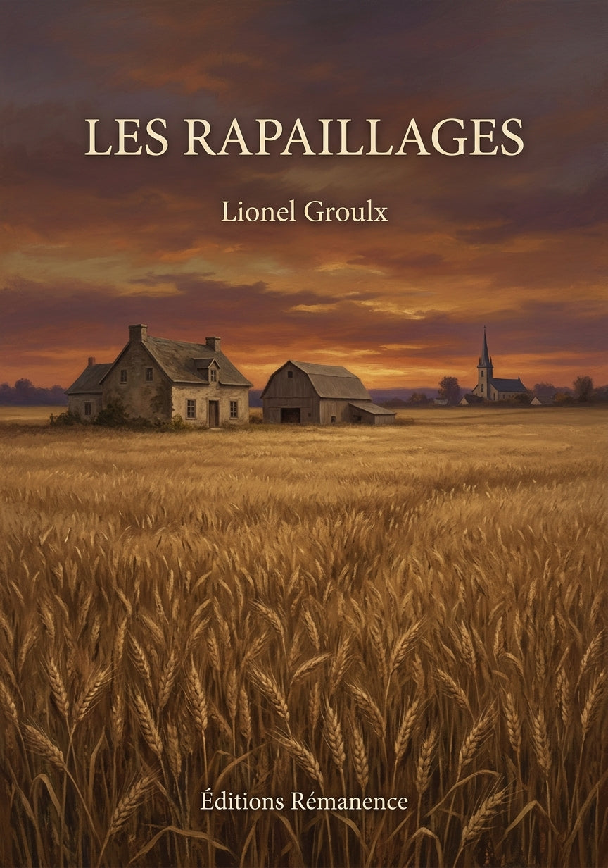 Livre Les rapaillages par Lionel Groulx - Couverture - Editions Remanence