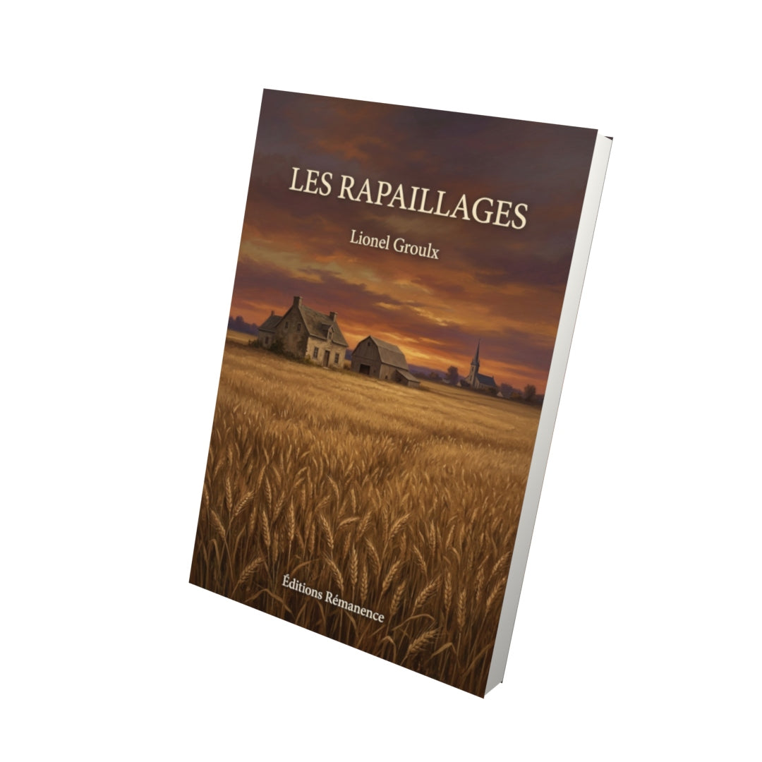 Livre Les rapaillages par Lionel Groulx - Vue 3D - Editions Remanence