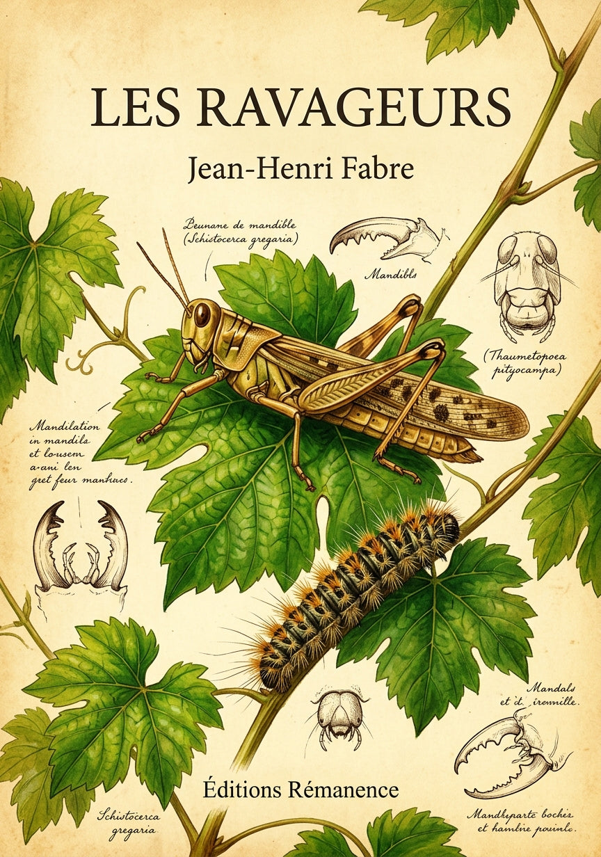 Livre Les Ravageurs par Jean-Henri Fabre - Couverture - Editions Remanence
