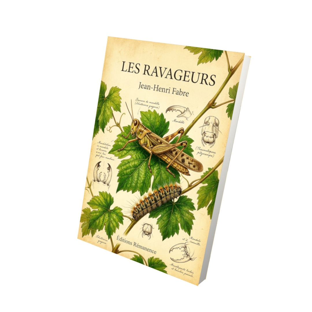 Livre Les Ravageurs par Jean-Henri Fabre - Vue 3D - Editions Remanence
