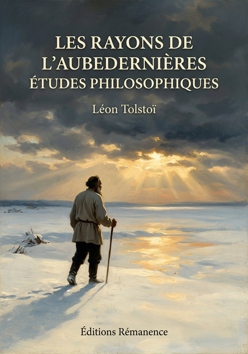 Livre Les Rayons de l’aubeDernières études philosophiques par Léon Tolstoï - Couverture - Editions Remanence