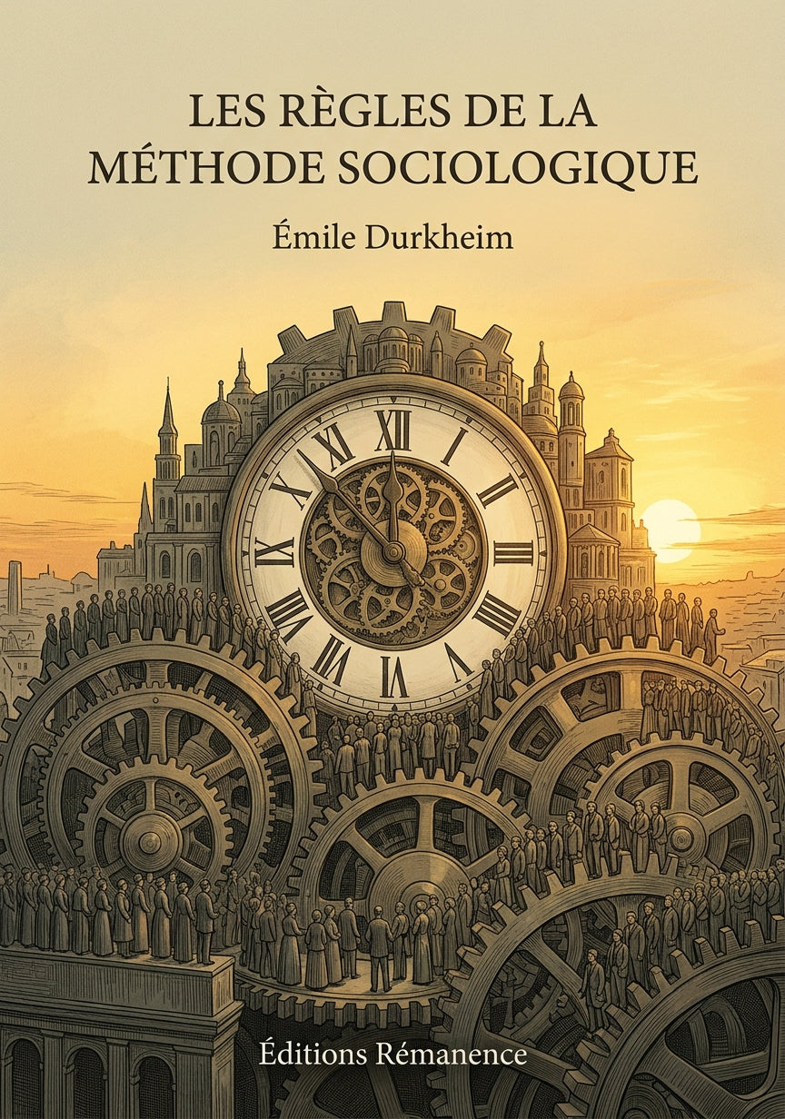 Livre Les Règles de la méthode sociologique par Émile Durkheim - Couverture - Editions Remanence