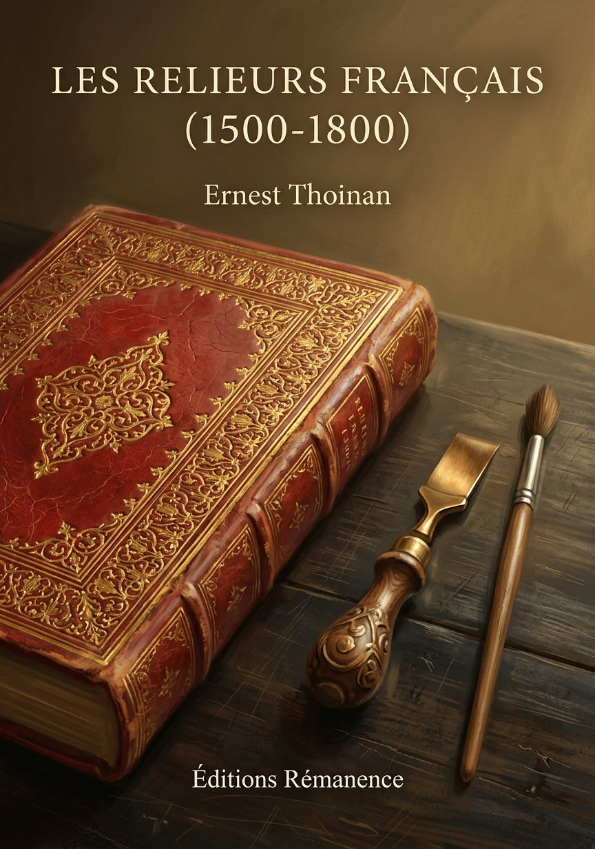 Livre Les Relieurs français (1500-1800) par Ernest Thoinan - Couverture - Editions Remanence