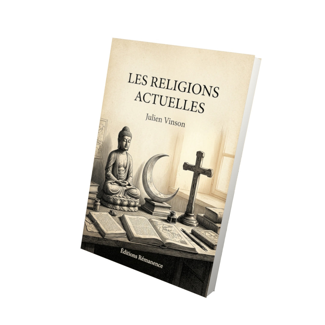 Livre Les Religions actuelles par Julien Vinson - Vue 3D - Editions Remanence