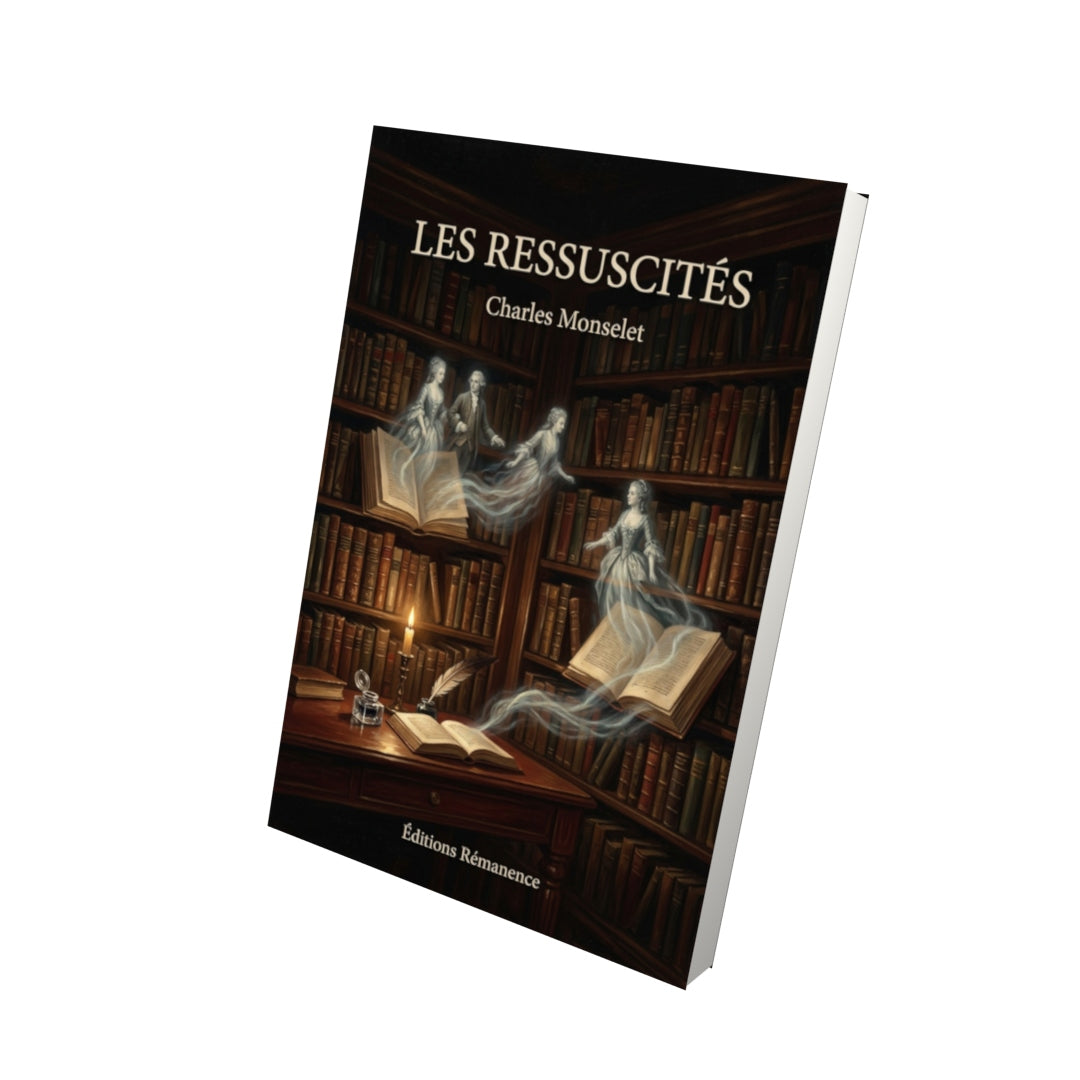 Livre Les Ressuscités par Charles Monselet - Vue 3D - Editions Remanence