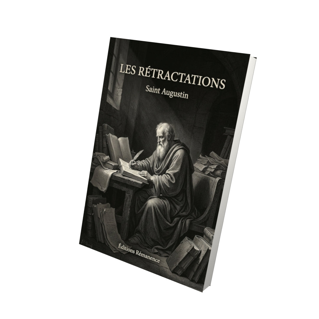 Livre Les Rétractations - Saint Augustin - Vue 3D - Editions Remanence