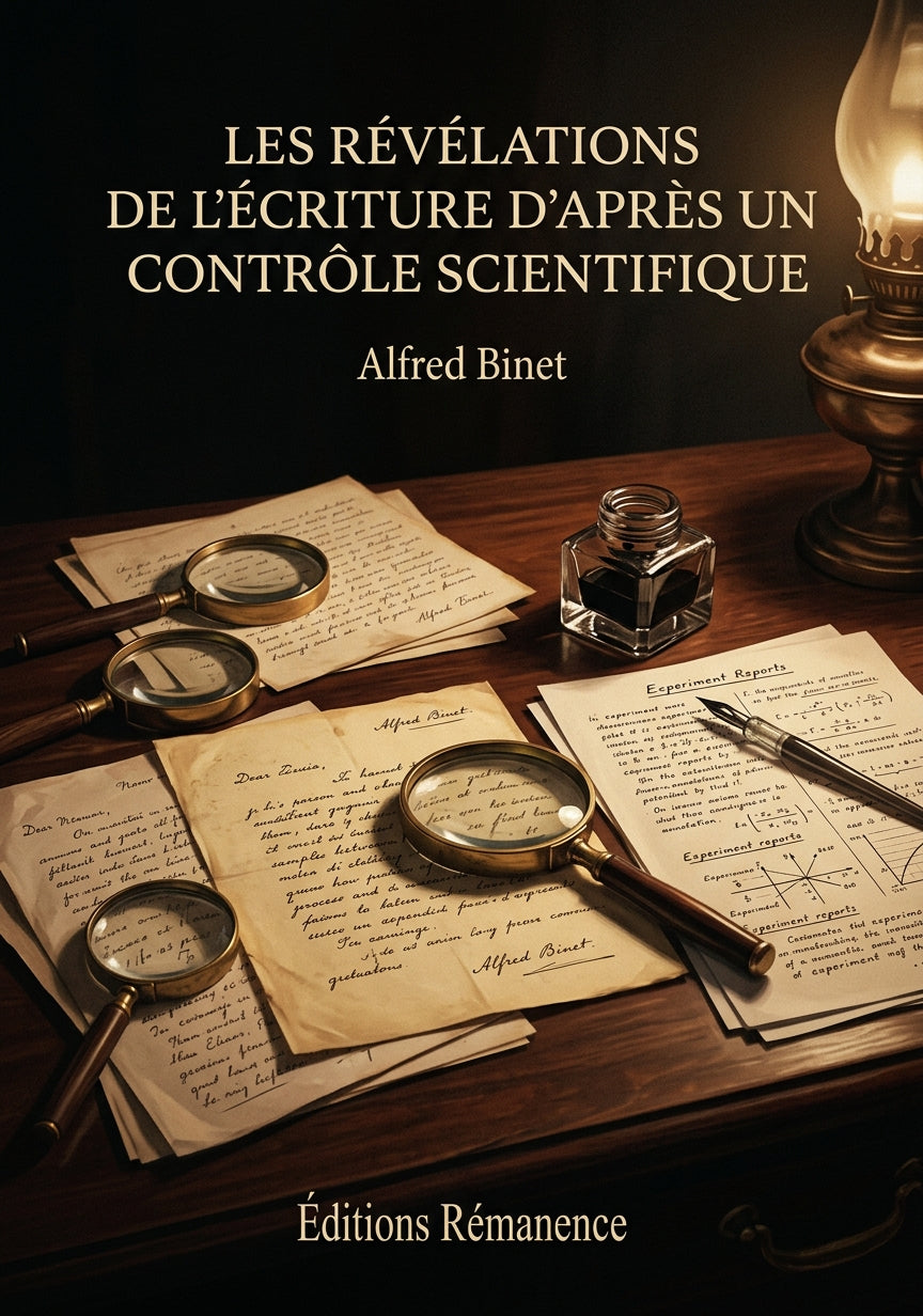 Livre Les Révélations de l’écriture d’après un contrôle scientifique par Alfred Binet - Couverture - Editions Remanence