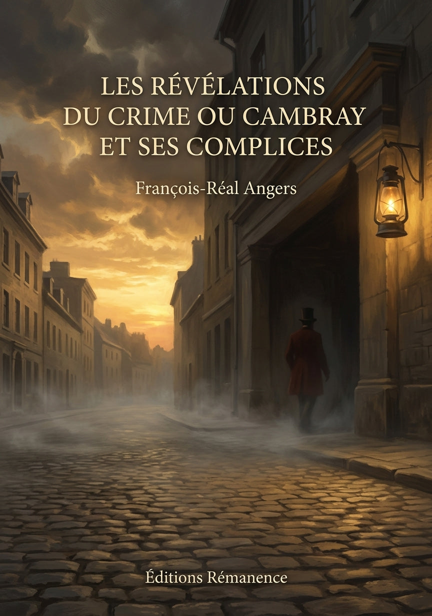 Livre Les révélations du crime ou Cambray et ses complices par François-Réal Angers - Couverture - Editions Remanence