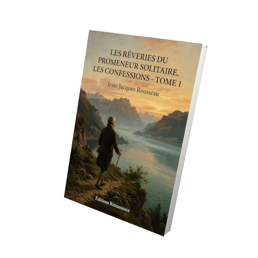 Livre Les Rêveries du promeneur solitaire. Les Confessions - Tome 1 par Jean-Jacques Rousseau - Vue 3D - Editions Remanence