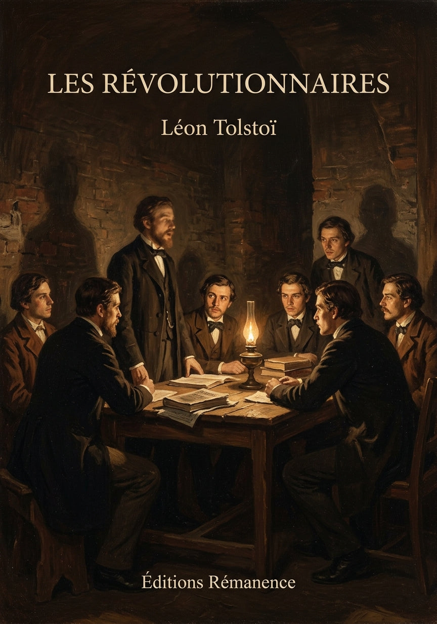 Livre Les Révolutionnaires par Léon Tolstoï - Couverture - Editions Remanence