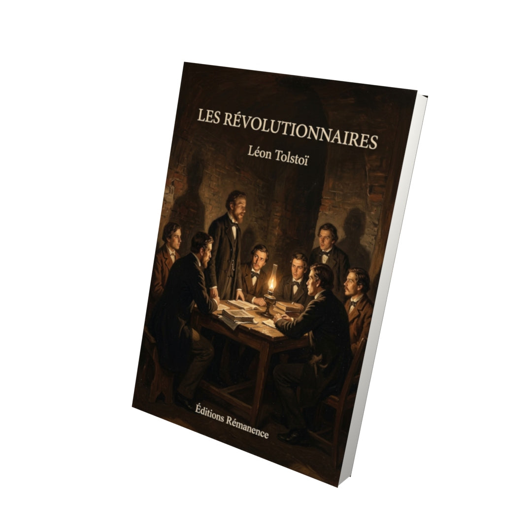 Livre Les Révolutionnaires par Léon Tolstoï - Vue 3D - Editions Remanence