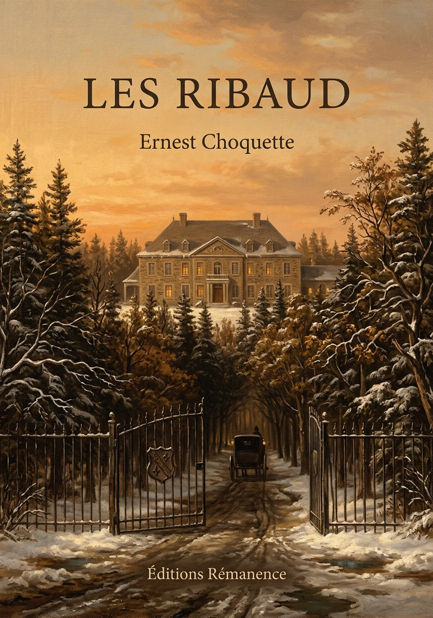Livre Les Ribaud par Ernest Choquette - Couverture - Editions Remanence