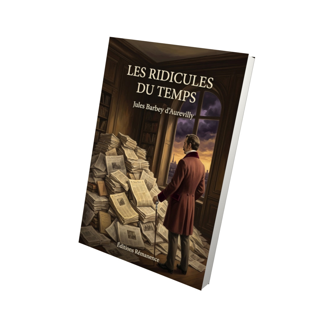 Livre Les Ridicules du temps par Jules Barbey d’Aurevilly - Vue 3D - Editions Remanence
